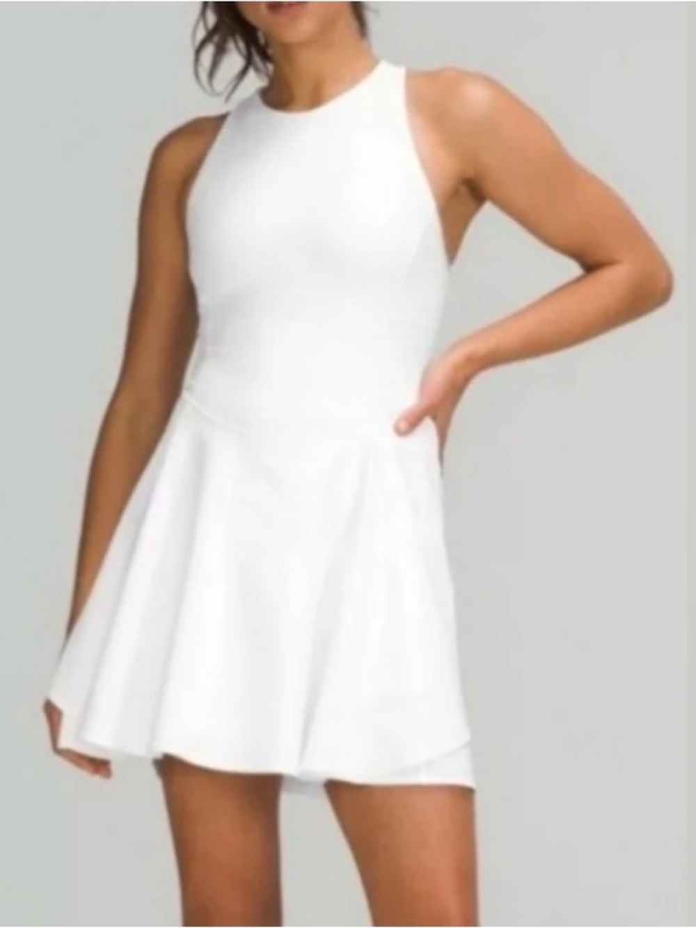 Lululemon Court Crush Dress White Tennis Athleisure Athletic Active Casual
